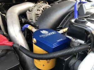 Ford F-350 Coolant Filtration System - Sinister Diesel - CAT Filter - `03-`07